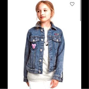 H&M Denim Jacket with Patches ( girls )